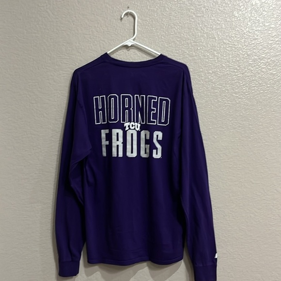 Russell Atlantic TCU Horned Frogs Long Sleeve Tee Unisex size Large (42-44) - Picture 6 of 7